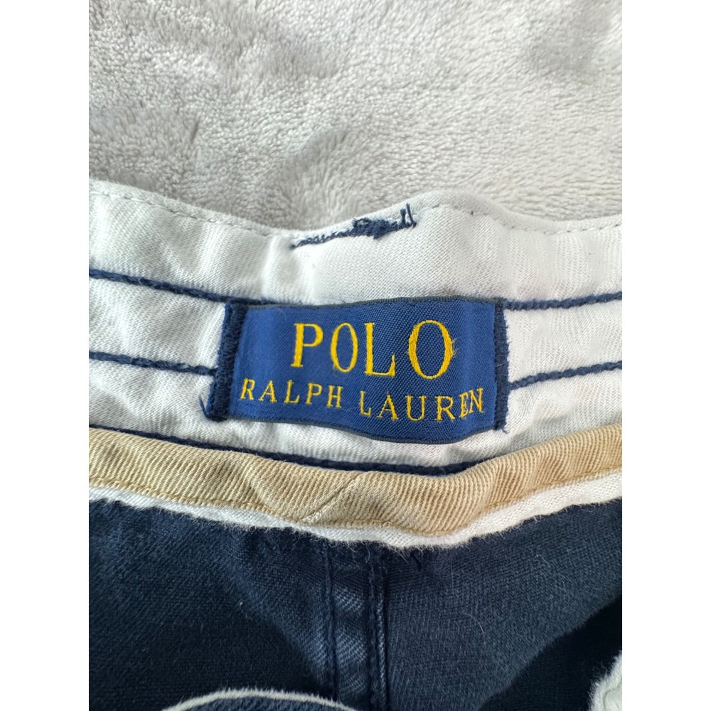 Polo Ralph Lauren Mens Navy Blue Cotton Cargo Shorts Size 33 Utility Relaxed Fit - Picture 5 of 10